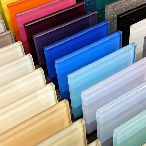 Gehard glas in kleur en/of prints