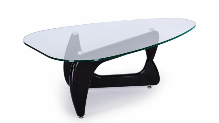 Table,Of,Glass,With,Steel,Isolated,On,White,Background.